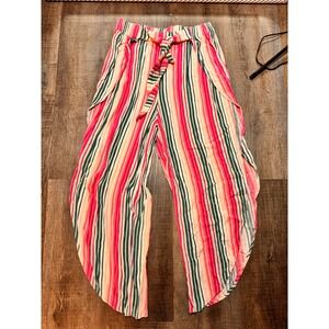 Matilda Jane Enchanted Garden By the Poolside Pink Orange Green Rayon XS
